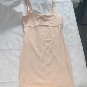 Elegant Nude Sleeveless Dress